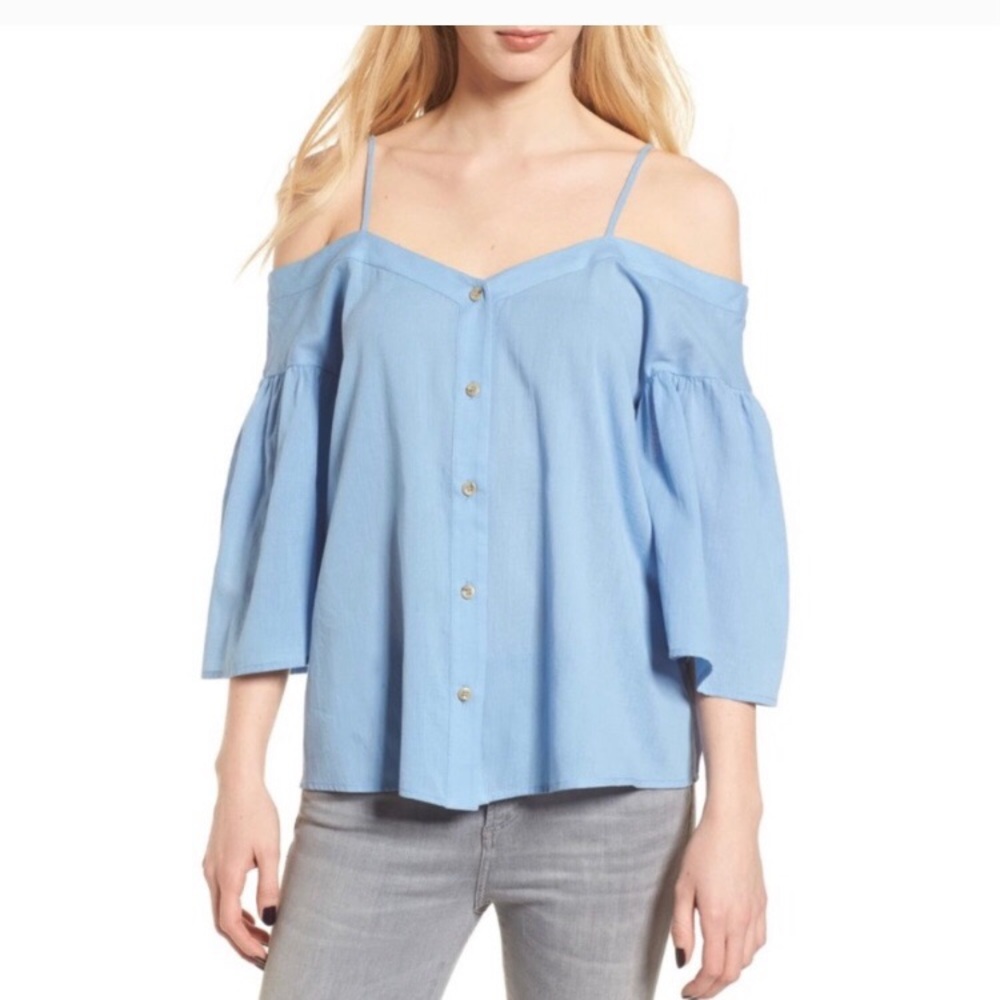 BNWT BP Off Shoulder Button Down